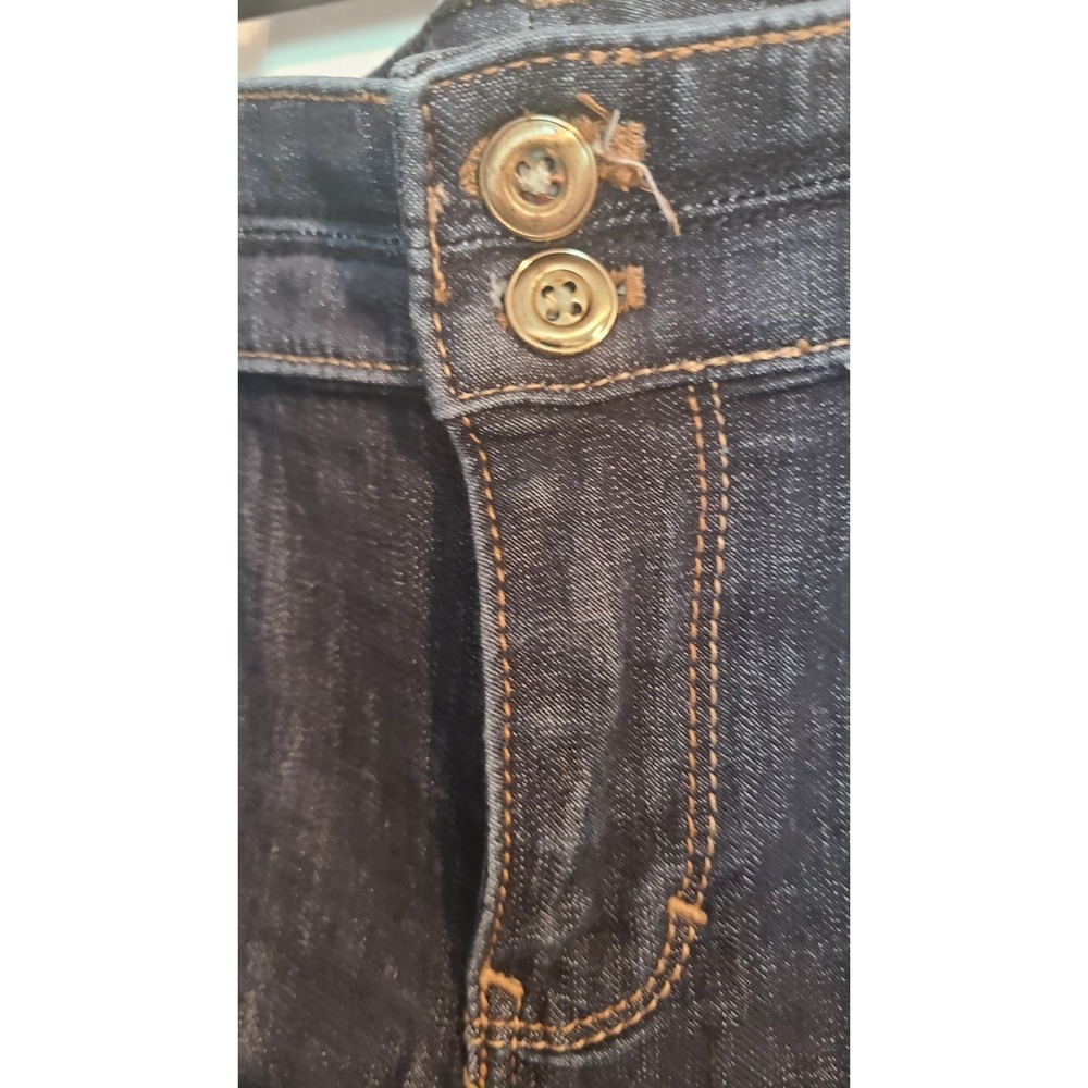 White House Black Market Women's Blanc Jeans Trousers‎ Size 6S Jeweled Black - Picture 5 of 6